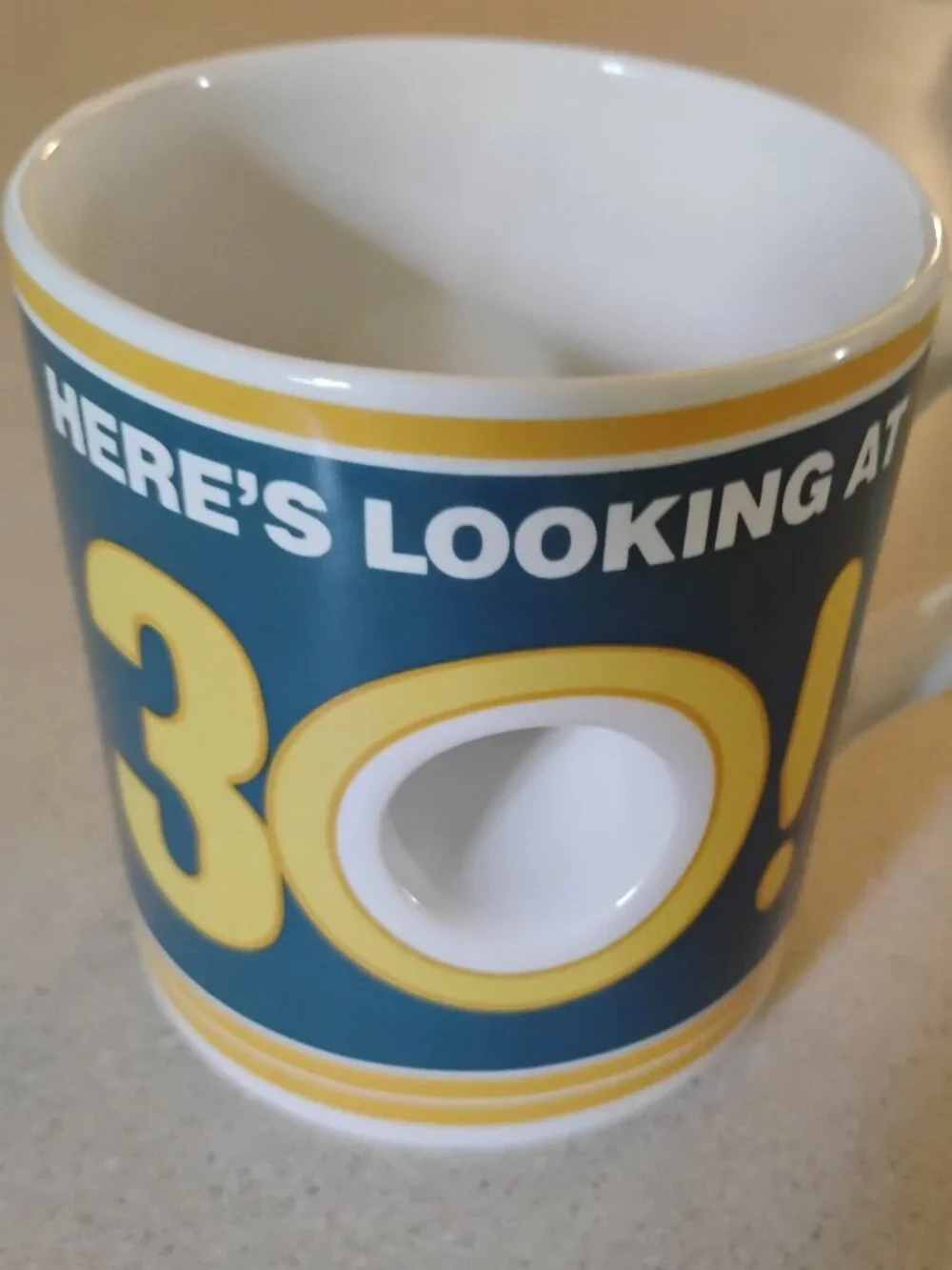Vintage Here's Looking 30! Coffee Cup, preloved Good Condition